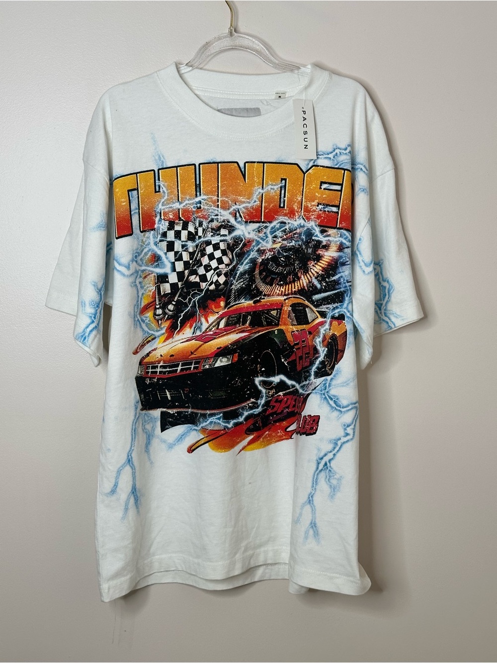 PacSun Thunder Racing Graphic Oversized T-Shirt M NWT